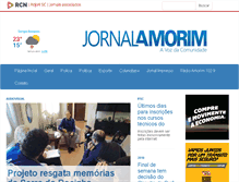 Tablet Screenshot of jornalamorim.com.br